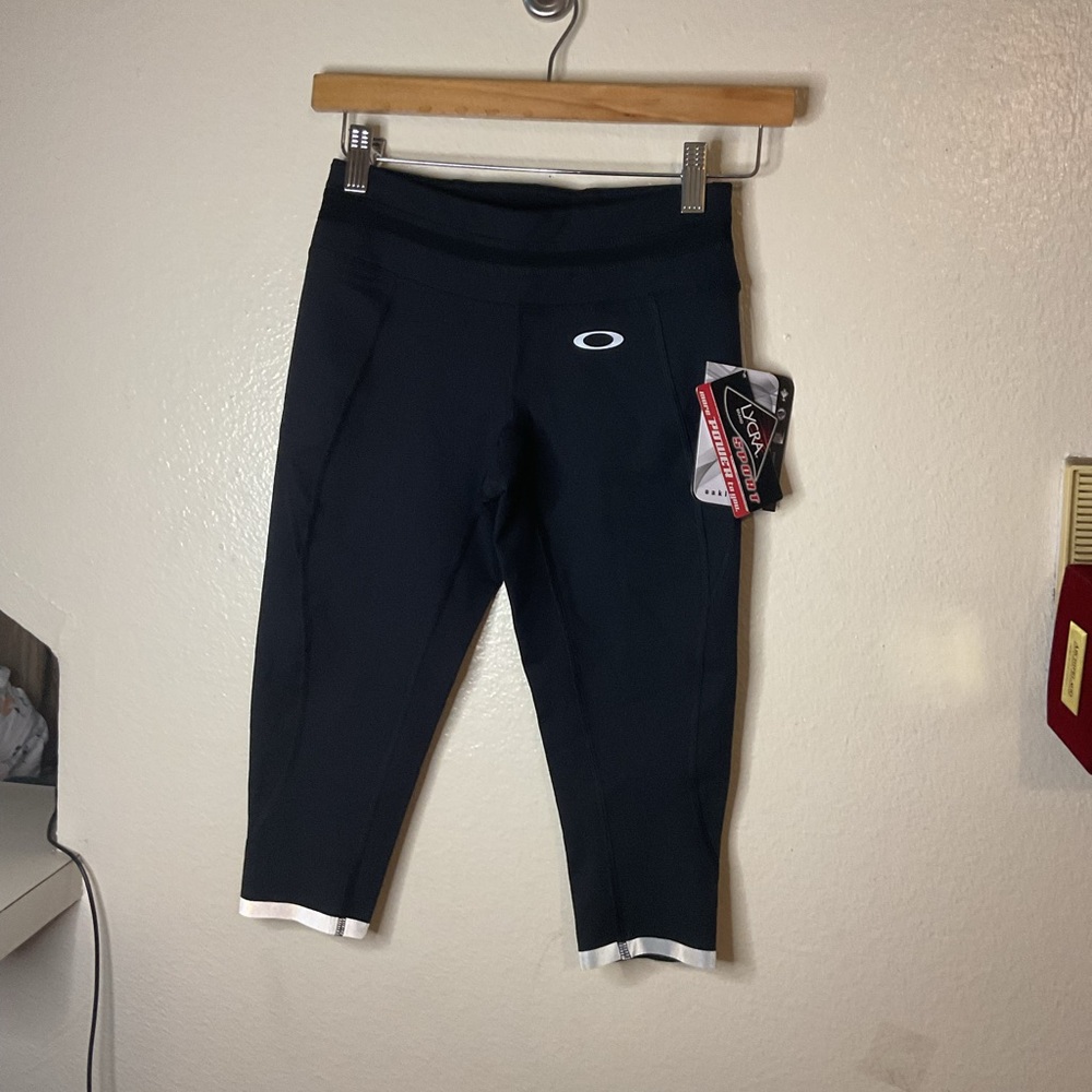 Oakley Dark Blue Leggings with Light Trim